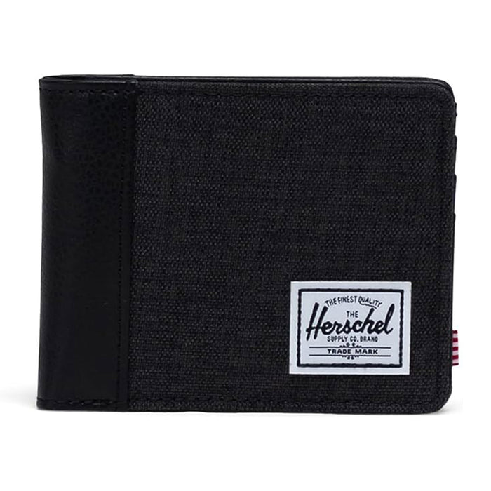 Herschel Unisex Black Crosshatch/Black One Size Polyester Hank Ii RFID Wallet - 11150-04060-OS