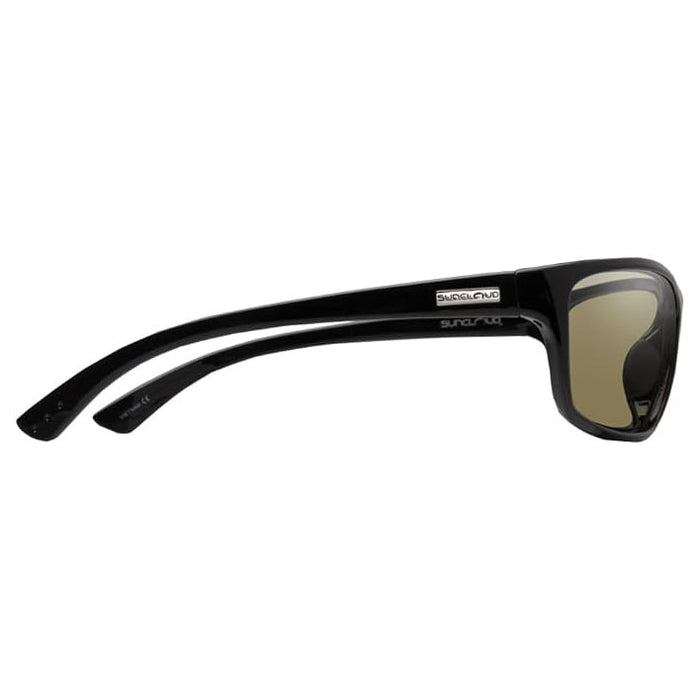 Suncloud women's Black Frame Polar Yellow Lens Optics Sentry Polarized Sunglasses - 240537807637S