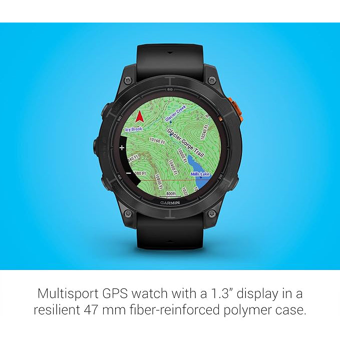 Garmin fēnix 7 Pro Solar Built-in Flashlight Solar Charging Capability Black Multisport GPS Smartwatch - 010-02777-00