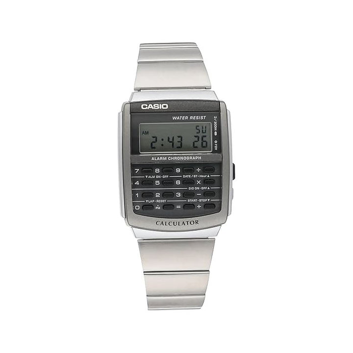 Casio Men's Digital dial Silver Band Digital Quartz Watch - CA-506-1DF
