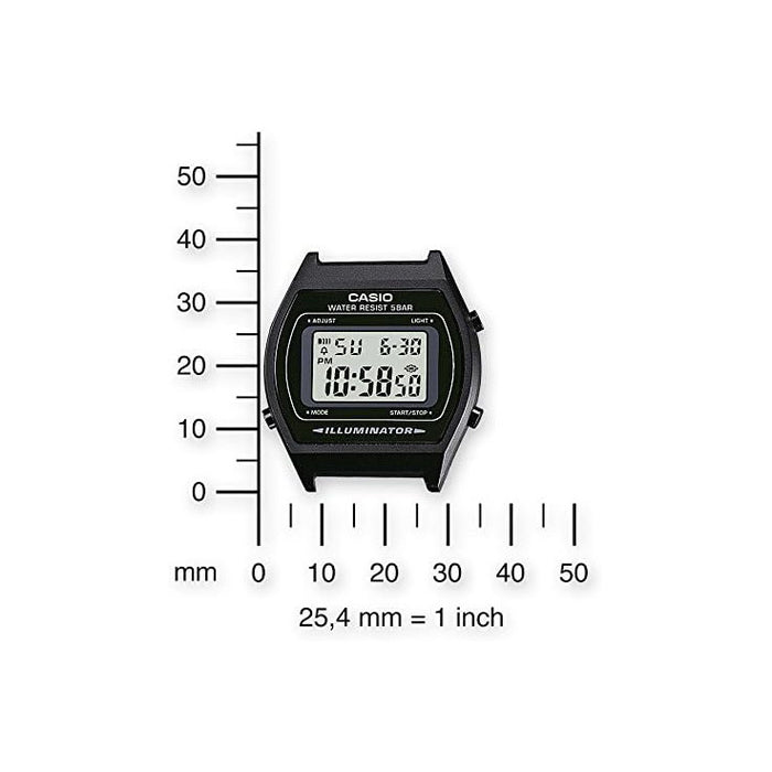 Casio Men's Black dial Black Band Digital Quartz Watch - B640WB-1ADF