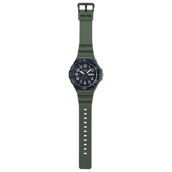 Casio Men's Black dial Black Band Analog Quartz Watch - MRW-210H-3AVDF