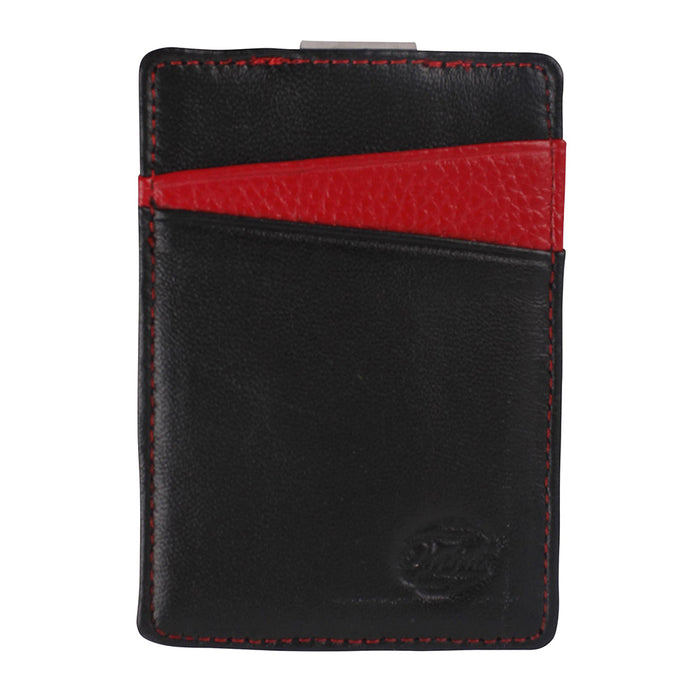 Orchill Mens Boreal Black / Red Leather Wallet - 115010717