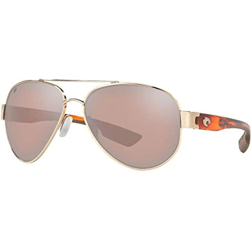 Costa Del Mar Mens South Point Rose Gold Frame Copper Silver Mirror Polarized Lens Sunglasses - SO84OSCGLP - WatchCo.com