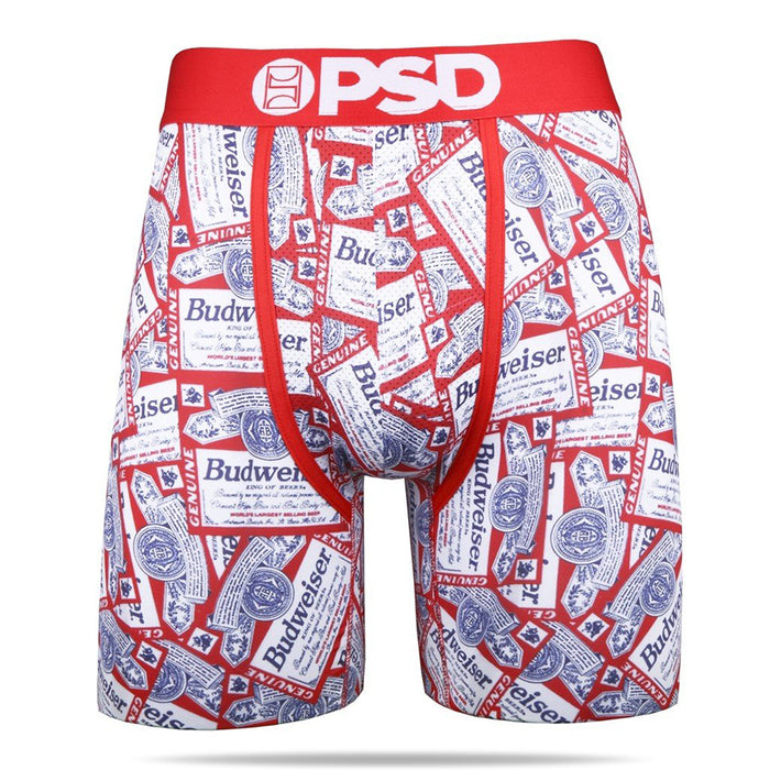 PSD Mens Red Buds All Over Budweiser Athletic Boxer Briefs XX-Large Underwear - E21810055-RED-XXL
