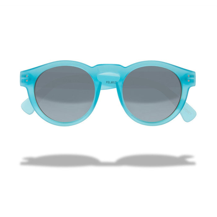 Local Supply Unisex Freeway Cabot Matte Blue / Silver Sunglasses - LOCALCABOT