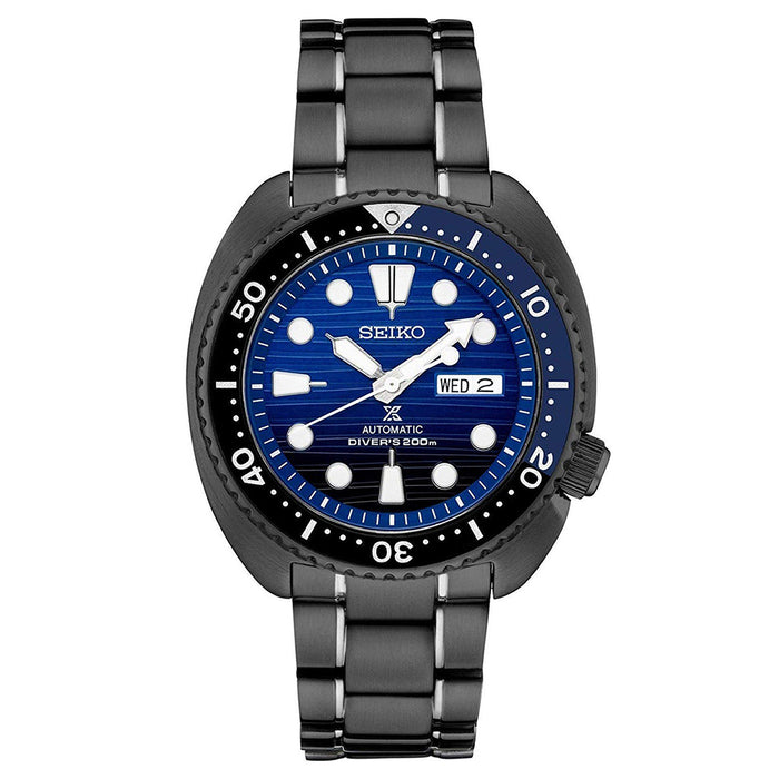 Seiko Mens Prospex Special Edition Black Ion-Plated Steel Automatic Divers Watch - SRPD11