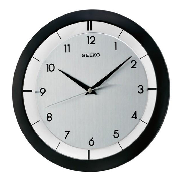 Seiko Analog Black Wall Clock - Black Hands - White Dial - QXA520KLH