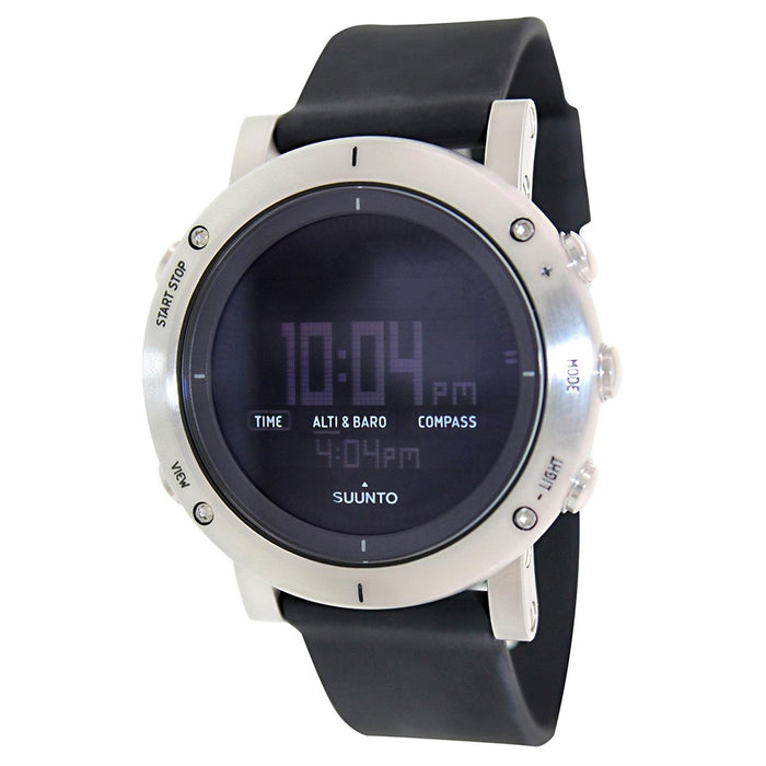 Suunto Mens Core Brushed Steel Altimeter Barometer Compass Round Watch - SS020339000