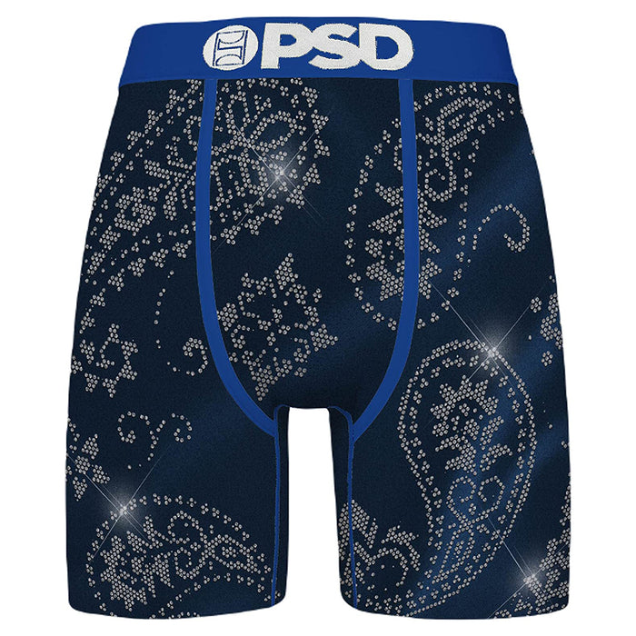 PSD Men's Blue Cool Ice Bandana Micro Mesh Boxer Briefs Underwear - 422180035-BLU