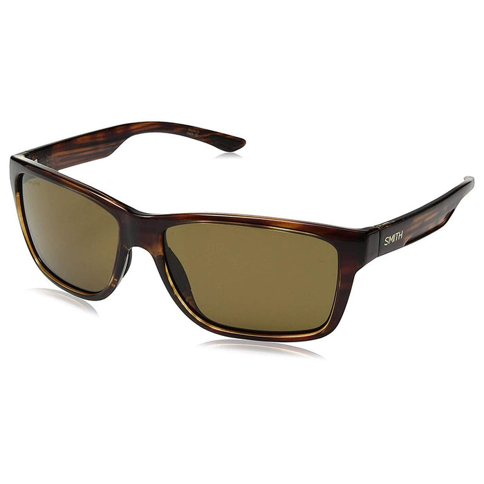 Smith Drake Unisex Tortoise Frame ChromaPop Brown Polarized Lens Square Sunglasses - DKRPBRTT