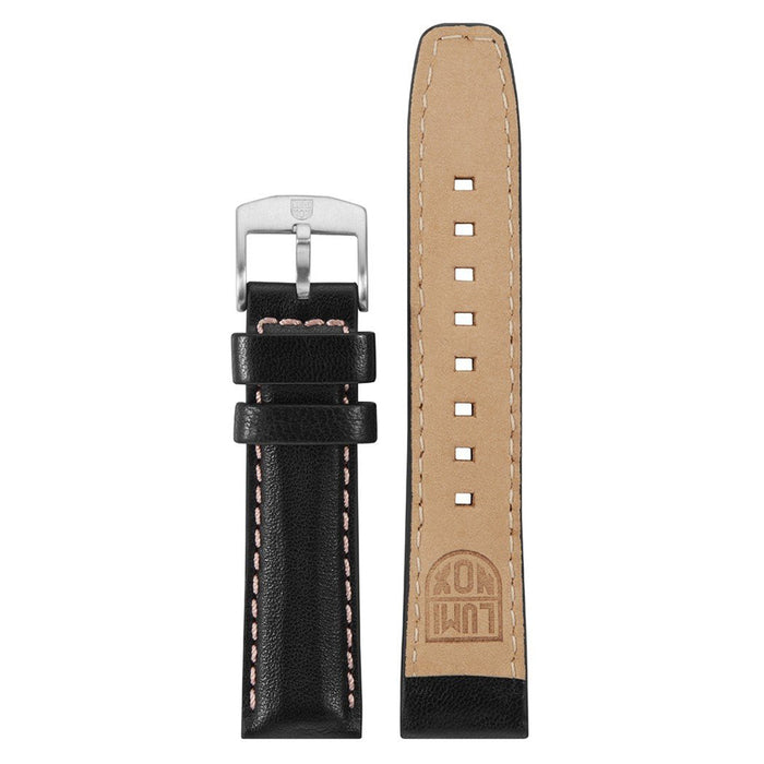 Luminox Men's 7261 Steel Colormark Series Black & Pink Leather Strap Stainless Steel Buckle Watch Band - FEX.7250.20Q.K