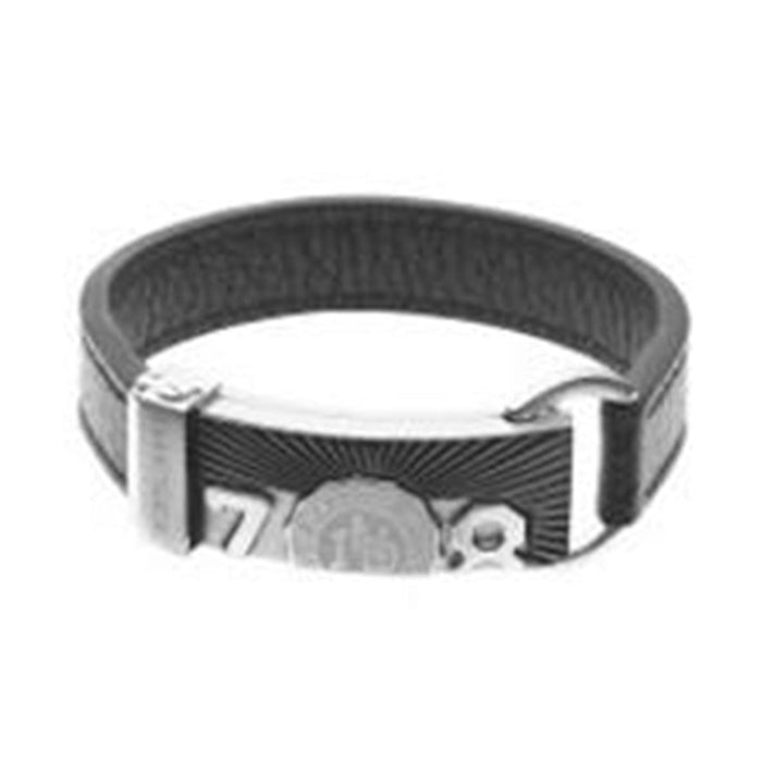 Diesel Jewelry Core Black Leather Bracelet - DX0198040