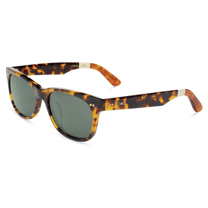 TOMS Beachmaster 301 Havana Tortoise / Green Grey Sunglasses - 10007250