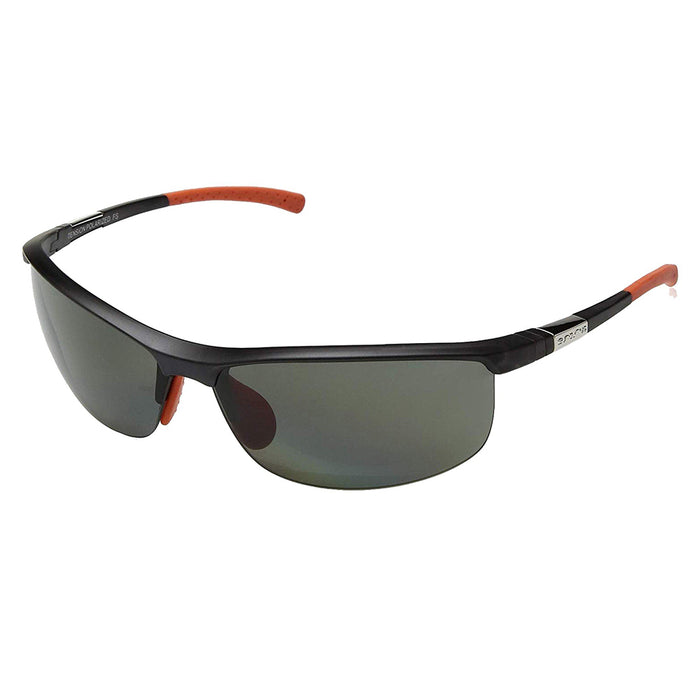 Optics Tension Mens Matte Smoke Semi Frame Grey polycarbonate Polarized Lens Sports sunglasses - S-TEPPGYMS