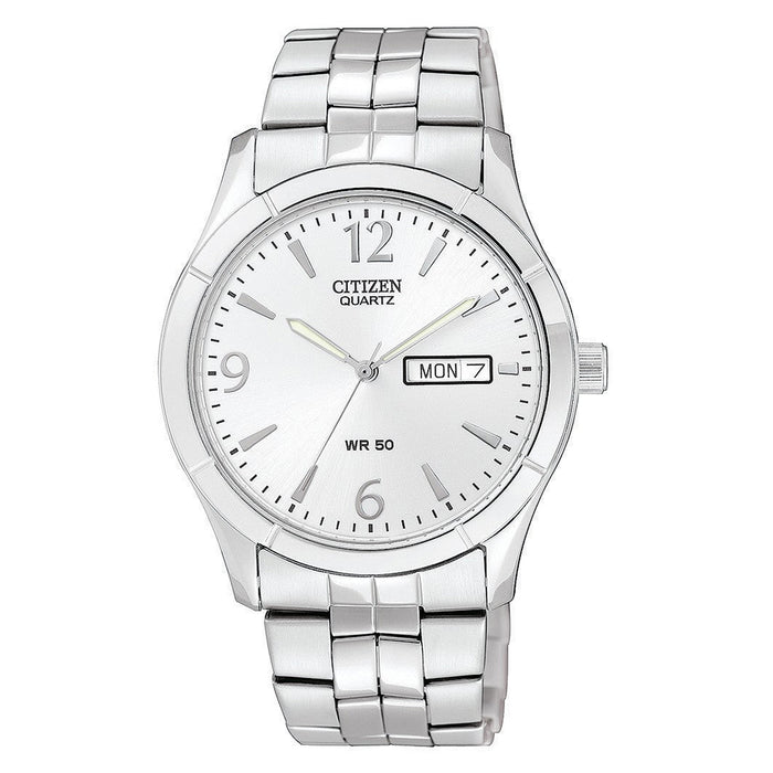 Citizen Quartz Mens Analog Stainless Watch - Silver Bracelet - Silver Dial - BK3830-51A