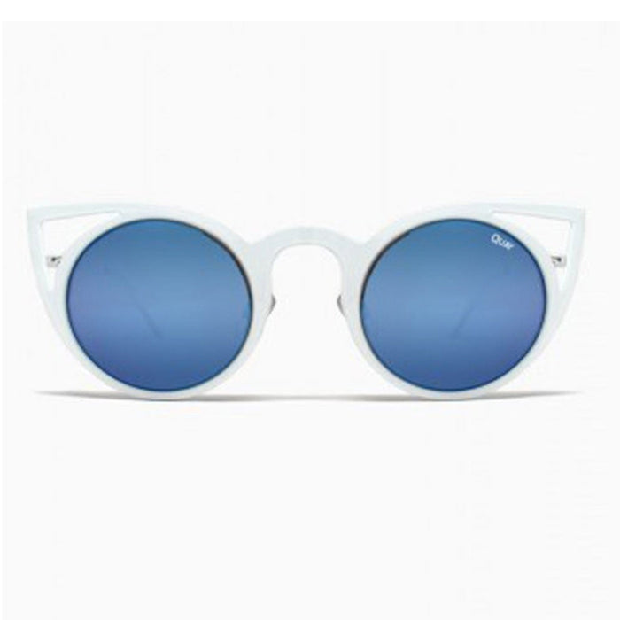 Quay Australia Womens White / Blue Sunglasses - INVADERWHTBLUE