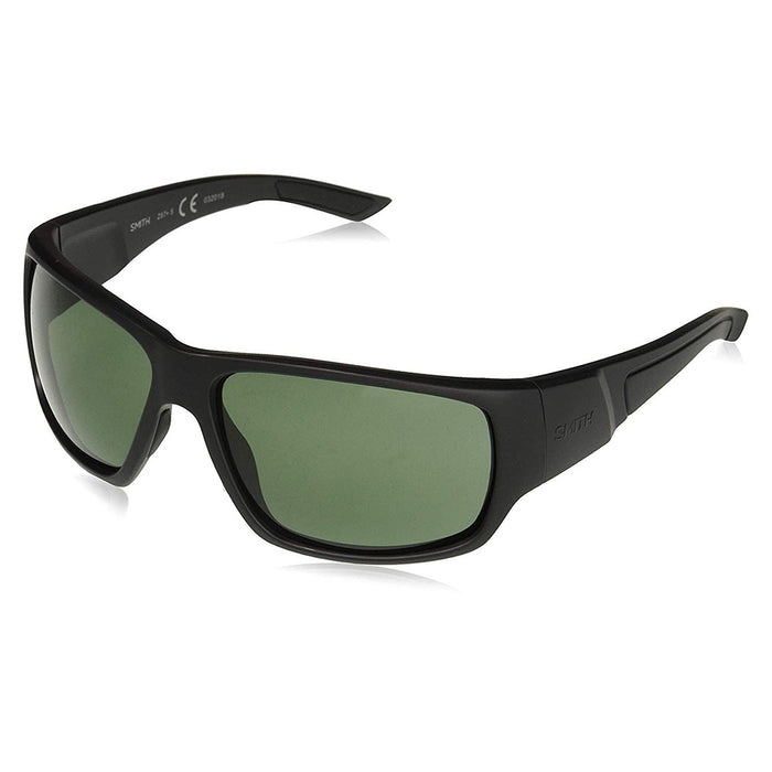 Smith Elite Dragstrip Unisex Matte Black Frame Gray Green Lens Wrap Sunglasses - DGTRPGNBK