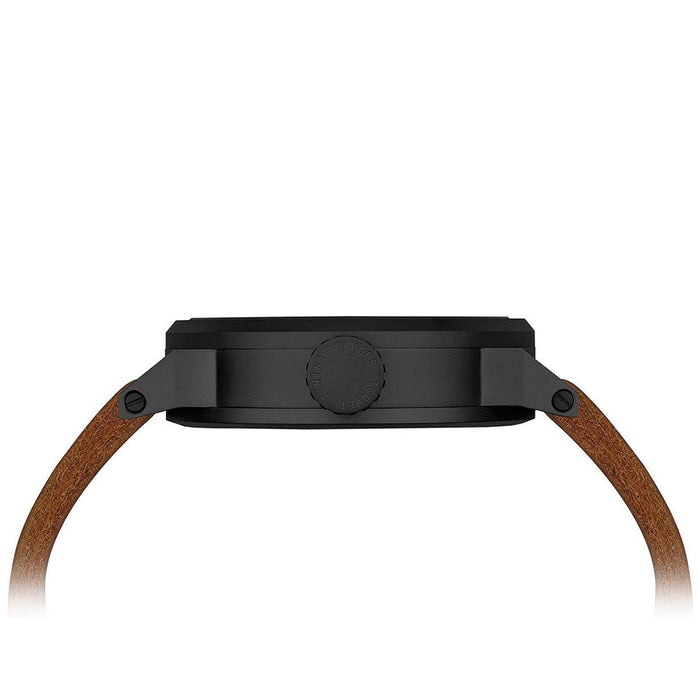 TSOVET Men's SVT-FW44 Analog Stainless Watch - Brown Leather Strap - Black Dial - FW331011-03