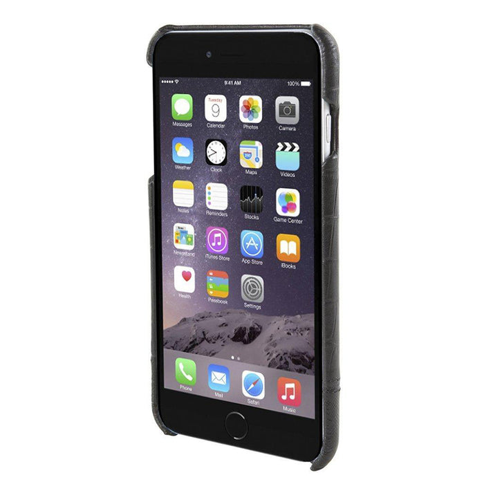 Hex Focus Case for iPhone 6 Plus Black Croc Leather Phone case - HX1837-BCCR