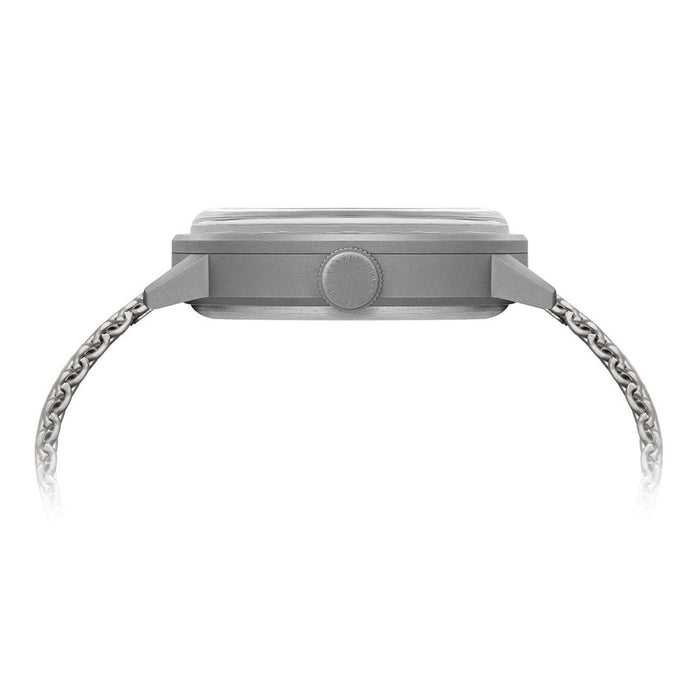 Tsovet Unisex Stainless Steel Case and Mesh Bracelet White Dial Silver Watch - SC111501-40