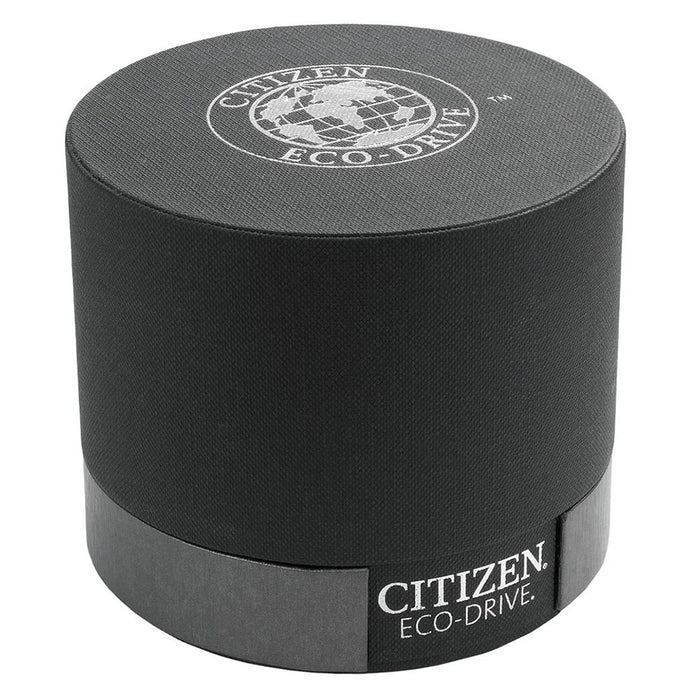 Citizen Eco Drive Women's Silver Stainless Steel Case White Dial Mesh Bracelet Watch - FE6081-51A