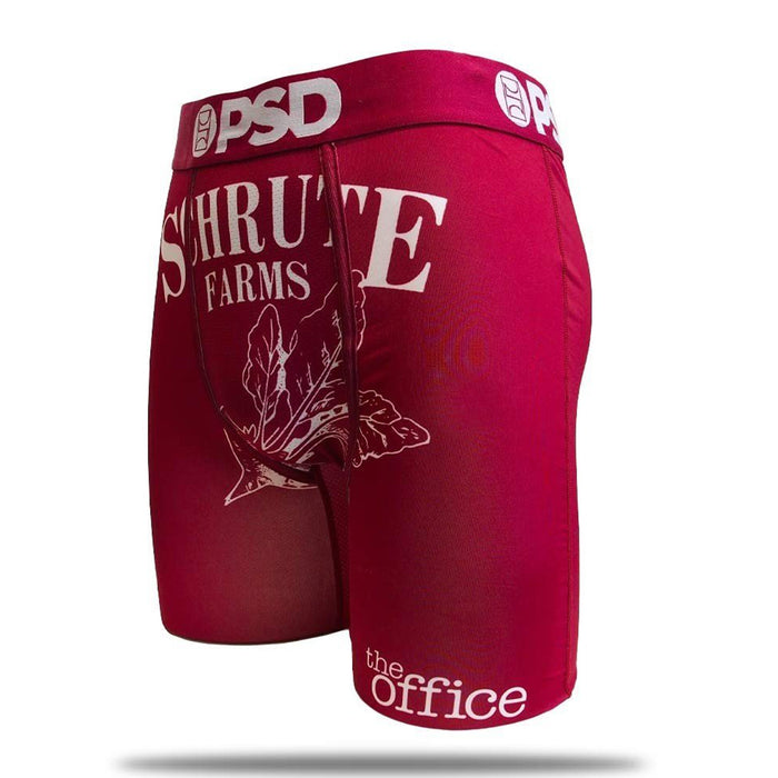 PSD The Office Dwight Mens Athletic Boxer Briefs Beets Funny X-Large Schrute Farms Underwear - E11911037-MRN-XL