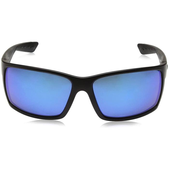 Costa Del Mar Mens Reefton Blackout Frame Blue Mirror Polarized-580g Sunglasses - RFT01OBMGLP