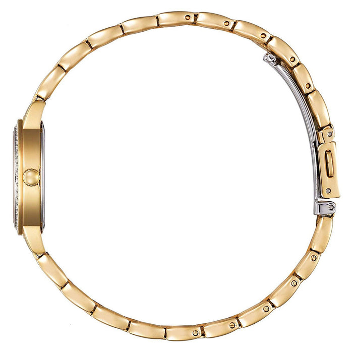 Citizen Women's Casual Rose Gold-Tone Stainless Steel Bracelet Silver Dial Quartz Analog Watch - EZ7013-58A