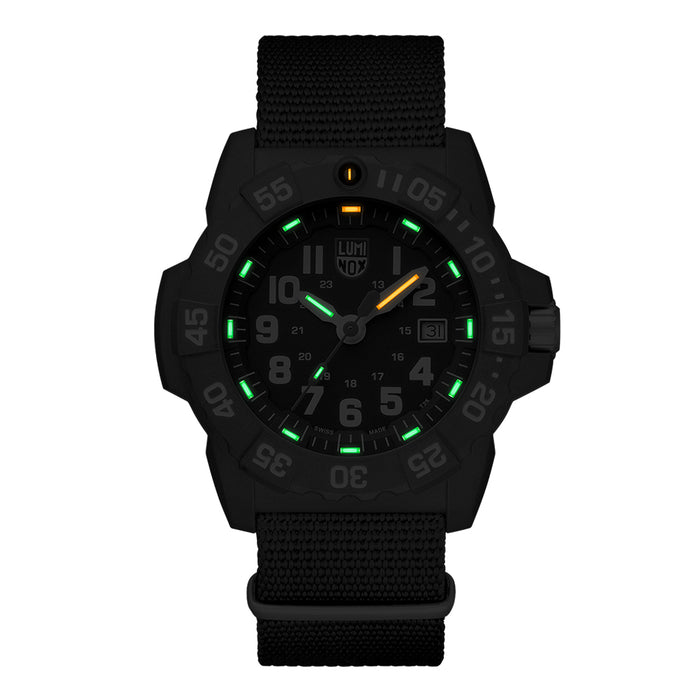 Luminox Men's Navy Seal 3500 Series Blue Nylon Strap Blue Analog Dial Quartz Watch - XS.3503.ND