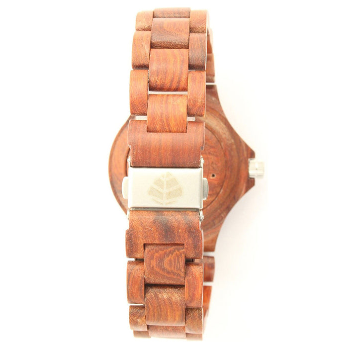 Tense Mens Metro Wood Case and Bracelet Purple Dial Rosewood Watch - G4302R-V