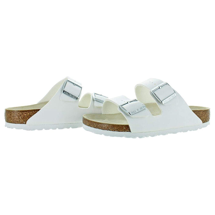 Birkenstock Unisex White EUR 40 Narrow Arizona Sandals - 51733-40