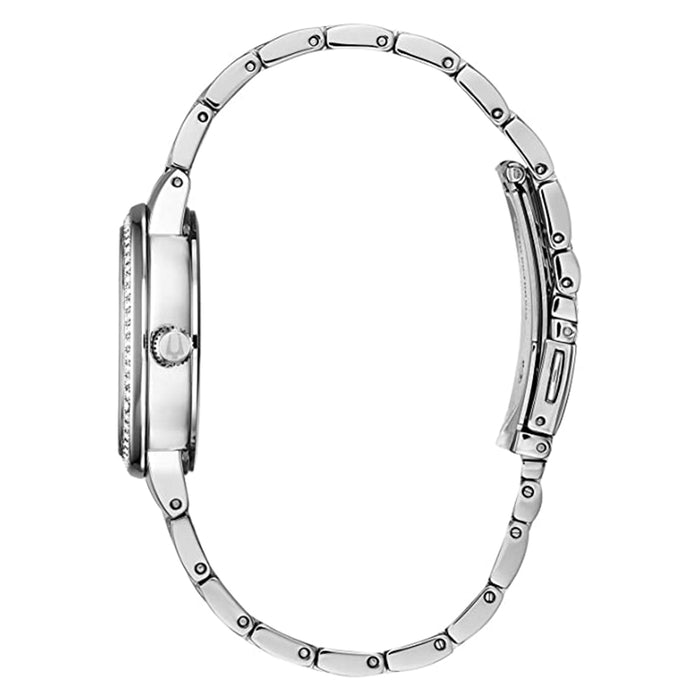 Bulova Precisionist Mens Silver Bracelet Band Blue Dial Watch - 96L276