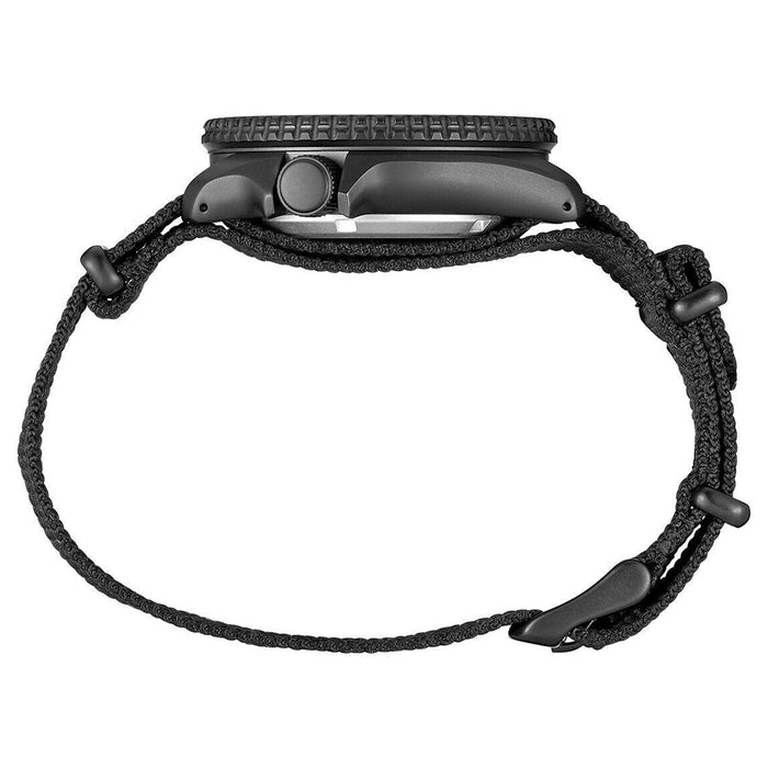 Seiko Mens 5 Sports Nylon Strap Black Dial Automatic Watch - SRPD79