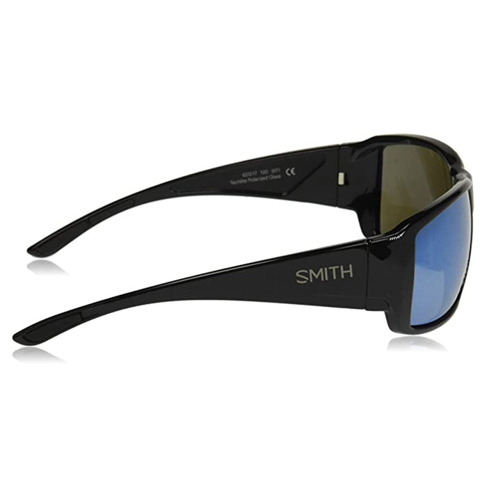 Smith Guide's Choice Black Frame Polarized Blue Mirror Lens Sunglass - GCGPUGMBLK