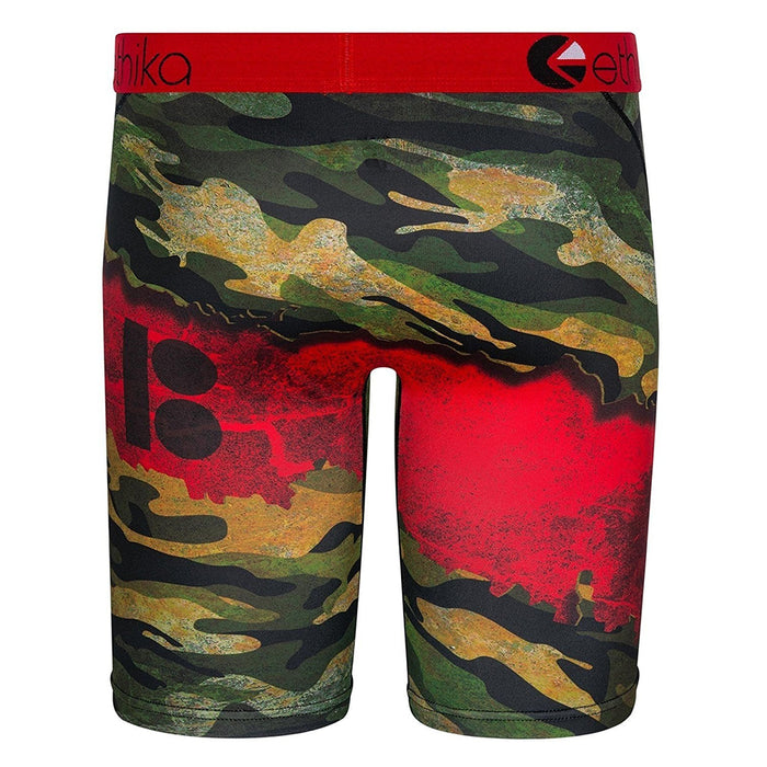 Ethika Mens Multicolored Polyester Soft 4-Way Fabric Boxer Brief Underwear - UMS068-GRR-XL