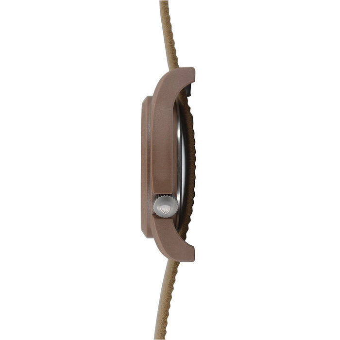 Bertucci Gamekeeper Unisex Foliage Survival Leather Band Dirt Quartz Dial Watch - 13379