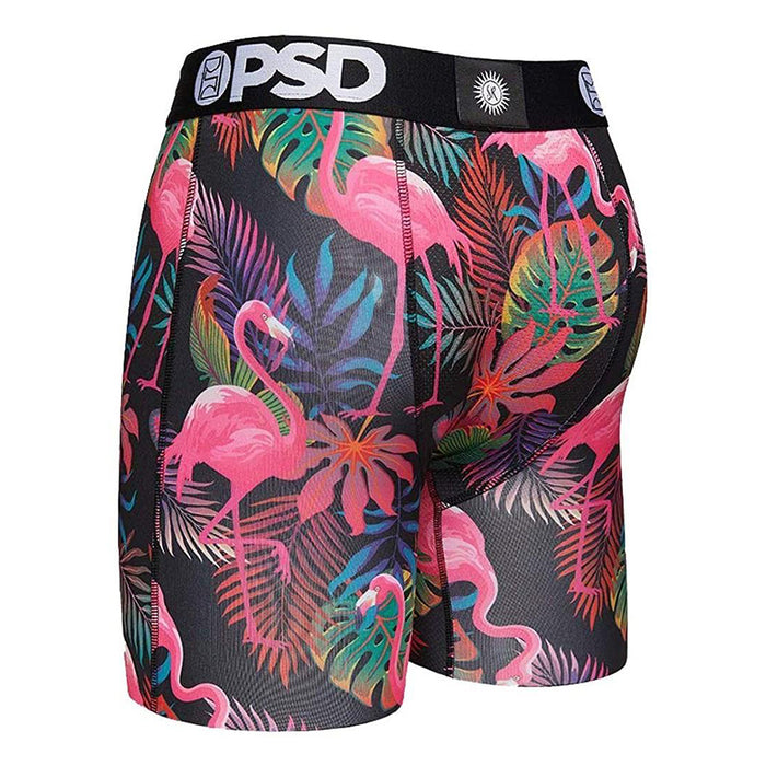 PSD Men's Printed Flamingo Leaves XX-Large Athletic Boxer Briefs Underwear - E12011054-PNK-XXL