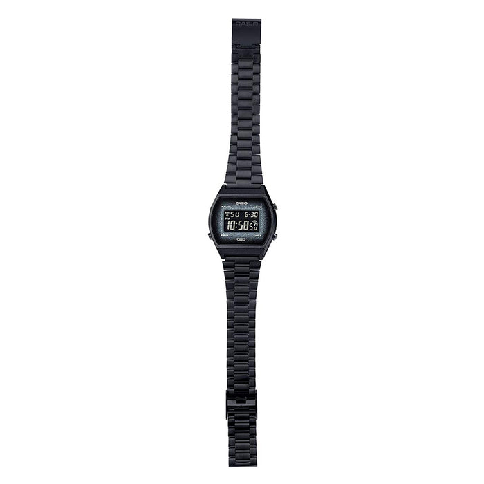 Casio Mens Black Stainless Steel Band Digital Quartz Watch - B640WBG-1BDF