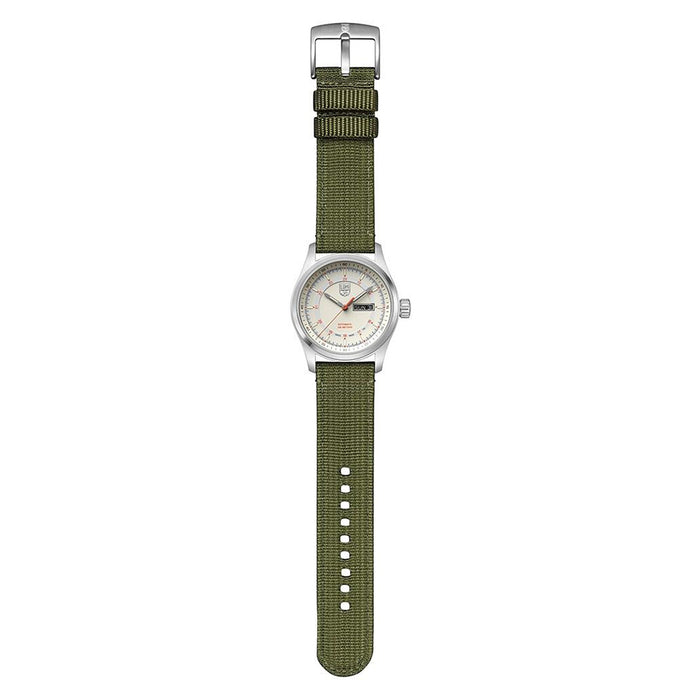Luminox Men's Atacama Field Automatic 1900 Series Green Nylon Strap White Dial Analog Watch - XL.1907.NF