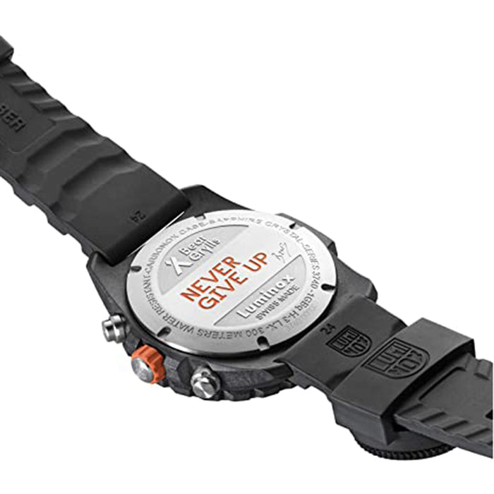 LUMINOX Men's Black Dial Silicon Band Quartz Watch - XB.3741