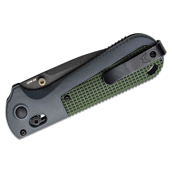 Benchmade Gray Green Grivory Handle CPM-D2 Graphite Outdoors | WatchCo.com