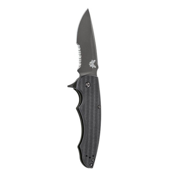 Benchmade Serrated Coated Finish Liner Lock Knife Outdoors | WatchCo.com