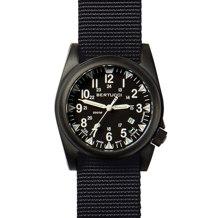 Bertucci A-5S Ballista Illuminated Men's Heavy-Duty Black Watches | WatchCo.com