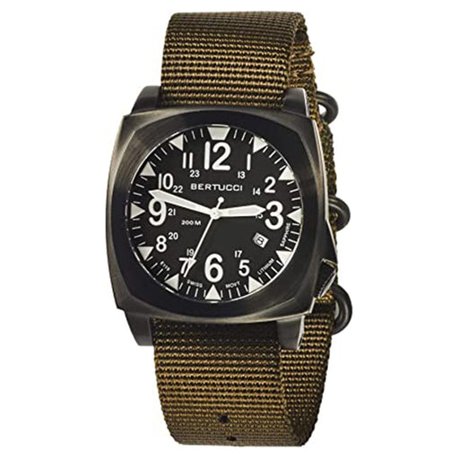 Bertucci Men's Ballista Black Defender Olive Domed Watches | WatchCo.com
