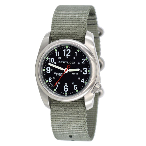 Bertucci Men's Black Dial Green Band Quartz Watches | WatchCo.com