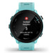 Garmin Women's Forerunner 55 GPS Black Bezel Silicone Aqua Band Smart Watch