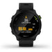 Garmin Women's Forerunner 55 GPS Black Bezel Silicone Band Smart Watch