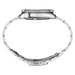 SEIKO Mens Black Dial Silver Band Stainless Watches | WatchCo.com