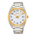 Seiko Mens White Dial Silver Gold Band Watches | WatchCo.com